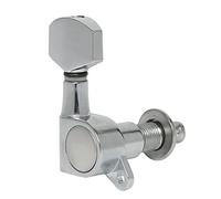 GEWA Meccanica per chitarra 545806 Chrome – per paletta piatta, bottoni Schaller piccoli