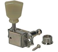 Gewa 545824 Meccanica Chitarra Nichelato, per Chitarre con Paletta Piatta, Kluson