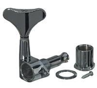 Set 4 MECCANICHE OPEN GEAR PER BASSO ELETTRICO CROMATE COMPLETE
