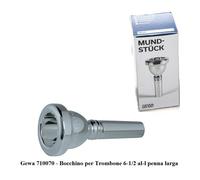 Gewa 710.070 Bocchino Argentato per Trombone 6-1/2 al-l penna larga SIGILLATO
