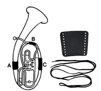 Gewa 720599 Protezione per Gruppo Pistoni in Pelle per Tuba