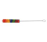 Gewa 755100 Spazzolino Flauto Soprano, Impugnatura in Metallo, Micro-Fibra