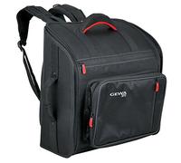 GEWA Accordion Gig-Bag SPS 96 (basso, dotato di sistema SPS, inserto in fibra di vetro, cerniera, maniglia principale e laterale, set di zaini imbottiti)
