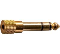 GEWA Adattatore da 3,5 jack ST a 6,3 jack ST oro
