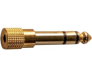 GEWA Adattatore da 3,5 jack ST a 6,3 jack ST oro
