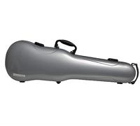 GEWA AIR 1.7 Astuccio sagomato per violino argento metallico lucido, Made in Germany, con maniglia laterale