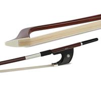 GEWA Arco per contrabbasso, Arco per contrabbasso Carbon Student effetto legno, modello tedesco, Marrone Scuro 3/4