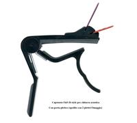 GEWA CAPOTASTO MOBILE PER CHITARRA ACUSTICA BARRE' TRIGGER Con porta-plettro