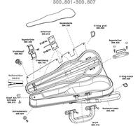 GEWA Cases Liuteria Concerto - Custodia per violino, con bottone automatico