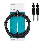 Cavo patch GEWA Basic Line 0,9 m, nero, jack stereo 6,3 mm - jack stereo 6,3 mm, 190340