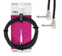 GEWA Cavo patch Pro Line 0,15 m, nero, spina REAN, jack angolato 6,3 mm mono - jack angolato 6,3 mm mono, 190691