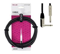 GEWA Cavo per strumenti Mono Pro Line 3 m nero, jack mono 6,3 mm – jack angolare mono 6,3 mm