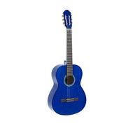 GEWA Chitarra classica, Chitarra Basic, corpo tiglio, tastiera in legno di pakka, meccaniche cromate, 4/4 blu