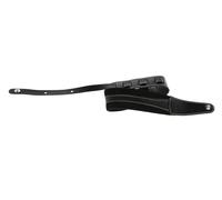 Gewa Cintura per chitarra serie Prestige, vera pelle, larghezza 85 mm, lunghezza 103-139 cm, chiusure di sicurezza - cromo, nero/nero - nero/nero, realizzata a mano in Europa