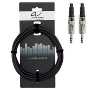 GEWA Connettore audio Pro Line 1,5 m, nero, spina REAN, jack stereo 3,5 mm (m) - jack stereo 3,5 mm (m), 190713
