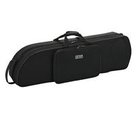 GEWA Trombone per trombone tenore, tessuto di nylon, nucleo in fibra di vetro, con tracolla, interno regolabile individualmente, tasca per accessori e spartiti, colore nero