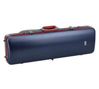 Gewa Fun Series - Custodia per violino in policarbonato 4/4, colore: Blu/Rosso Interno Nero 2 cinghie removibili Zaino imbottito Supporto galleggiante Impugnatura laterale aggiuntiva, colore: Blu