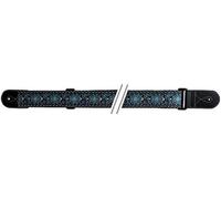 Fire&Stone 531069.0 Tracolla per Chitarra Edizione Folclore Jacquard, Blu/Giallo