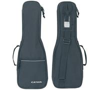 GEWA Gig Bag per Ukulele Classic nero per Concert Ukulele imbottito, impermeabile, anti-strappo