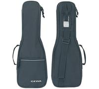 GEWA Gig Bag per Ukulele Classic nero per Ukulele Soprano imbottito, impermeabile, anti-strappo