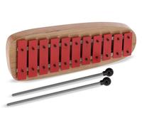 GEWA, Glockenspiel/Carillon GH11, GH11R Piastre rosse, Estensione C''-F''', Con borsa, Con due battenti in legno, Lega d'acciaio speciale