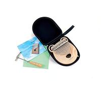 GEWA Kalimba pianoforte a pollice quercia, con pick-up, 17 canne in acciaio, accordabile, incl. borsa, martello per accordare, manuale