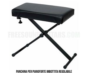 Gewa KB-40B Panchina per Pianoforte Tastiera Imbottita Regolabile Nera