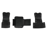 GEWA Leather Specialties Protezione per le mani Trombone - Polsini in pelle - Set di 3 pezzi con chiusura a lacci - Adatto per Conn 88H/Blessing B88