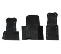 GEWA Leather Specialties Protezione per le mani Trombone - Polsini in pelle - Set di 3 pezzi con chiusura a lacci - Adatto per King 2B/3B/Yamaha 354