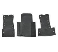 GEWA Leather Specialties Trombone guardamano - Set di 3 parti di polsini in pelle con chiusura a laccio - Per Bach 36BO