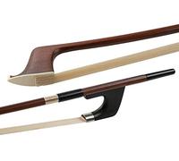 GEWA Massaranduba - Arco per bassi, asta quadrata, di buona qualità, stampato "Jaeger", modello tedesco, per contrabbasso 1/16, made in Germany