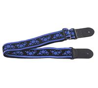 GEWA OVATION tracolla per chitarra in nylon - Signature „Multi-Soundhole“ - Regal Blue - Imbottita - Estremità in pelle