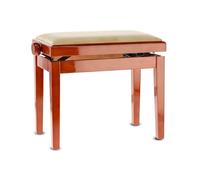 Pianoforte - Panca Per Piano Deluxe - Ciliegio Lucido - Sedile Beige