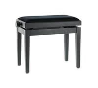Pianoforte - Panca Per Piano Deluxe - Nero Satinato - Sedile Nero