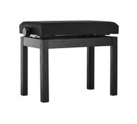 Panca per pianoforte GEWA Student - Legno massello - Rivestimento seduta in similpelle - Regolazione dell'altezza facile da usare 48-57 cm - Struttura stabile - Nero opaco