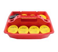Gewa Pianificatore settimanale XL per l'alimentazione complementare Ideale anche per i farmaci nessuna dimensione rosso/verde