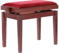 GEWA Piano Bench Deluxe Sgabello per pianoforte in legno Mahogany