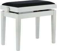 GEWA Piano Bench Deluxe Sgabello per pianoforte in legno White Matt