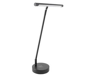 GEWA Piano Light PL-78, lampada, lampada da leggio (dimmerabile, facile da regolare, sostenibile e a risparmio energetico, presa di ricarica USB inclusa, adattatore di rete incluso), nero opaco