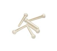 Gewa Piroli/Bridgepin con Puntino, Plastica PVC, Set da 6 Pezzi, Bianco