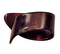 Gewa Plettro/Pick Unghia per pollice destro, Celluloide, medium, tartarugata, 12 pezzi