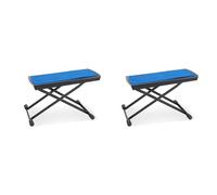 Gewa Poggiapiede - Nero/Blu/Arancione/Verde/Rosso, Blu, 10 x 25 cm (Confezione da 2)