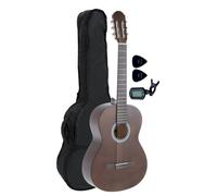 GEWA PURE CHITARRA CLASSICA BASIC 3/4 NOCE CON CUSTODIA, ACCORDATORE E PLETTRI