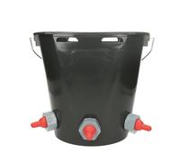 Gewa Secchio per agnelli 3 posti in plastica Secchio Lamme completo di rubinetto e valvole