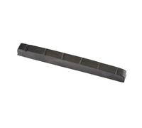 GEWA - Sella in grafite per chitarra elettrica dentellata, 42,0 x 5,0 x 3,5 mm