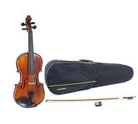 GEWA, set di violini serie Maestro 1 VL 3, 4/4 pronto per l'uso con custodia sagomata, arco in carbonio e corde Il Cannone