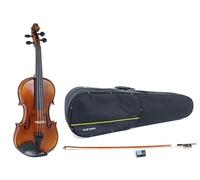 GEWA, set di violini serie Maestro 2 VL 4, 1/4 pronto per l'uso in ustodia sagomata, arco Massaranduba e corde Larsen Aurora