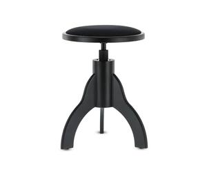 GEWA Sgabello per Pianoforte, nero opaco, seduta rotonda 35 cm