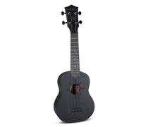 GEWA Soprano Ukulele Manoa Witchcraft - Corpo Mogano - Rosetta laser Antimony - Nero satinato - in ig Bag imbottito - K-SO-WA