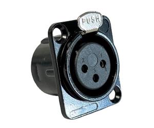 GEWA Spina XLR (f) jack da pannello nero